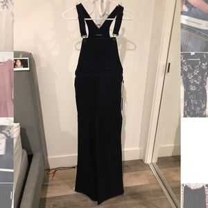 J brand Wide leg dark navy overalls